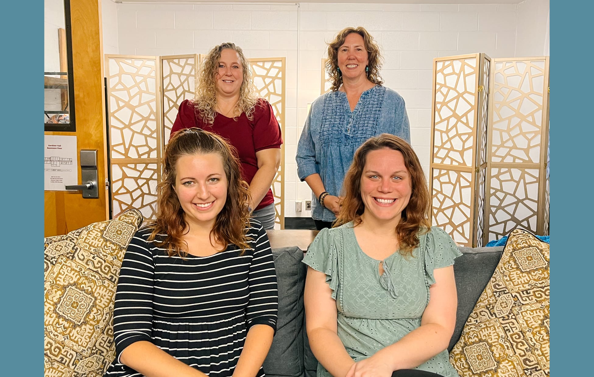 Shepherd University's Counseling Services team in the Well, a mental health wellness space for Shepherd students.