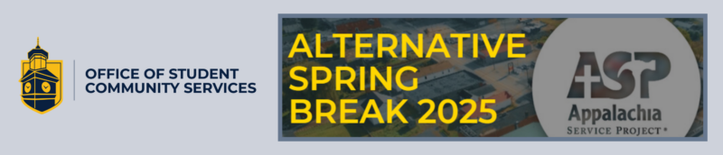 Banner for Alternative Spring Break